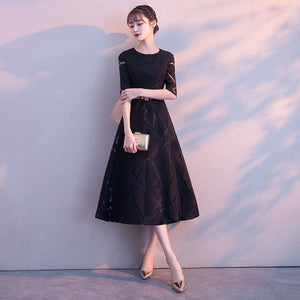 Elegant stand collar Party catwalk long dress for woman  with belt