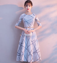 Elegant stand collar Party catwalk long dress for woman  with belt