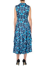 SCANDINAVIA-Tie Neck Floral Shift Dress