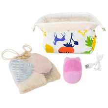 ViBelle Silicone Facial Cleansing Brush Gift Set-Pink