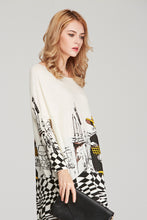 Long Sleeve Boat Neck Loose Sweater Dress