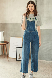 SPAGHETTI STAP OVERALL JEANS