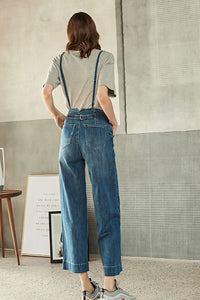 SPAGHETTI STAP OVERALL JEANS