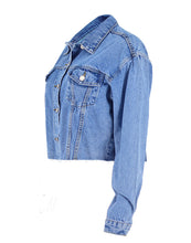 Long Sleeve Denim Short Coat