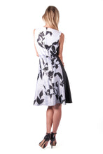 DKNY-FLORAL FIT AND FLARE DRESS