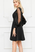 Bell-Sleeve-Back-Bowknot-A-line-Dress