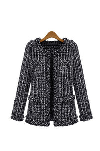 Open Tweed Coat