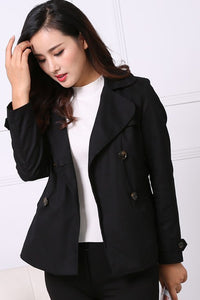 Double Breasted Waist Belted Coat