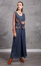 Sleeveless Wide Leg Embroidered Jumpsuit