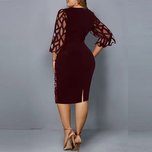 Sequin Plus Size Dress