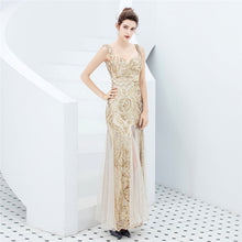 Fiona Back Low-cut Sequin Mermaid Formal Dress