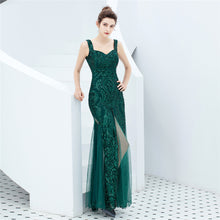 Fiona Back Low-cut Sequin Mermaid Formal Dress