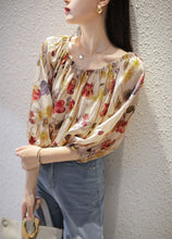 Off-shoulder Silk Blouse