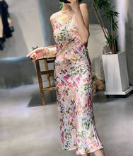 Spaghetti Strap Ruffle Hem Slim Dress