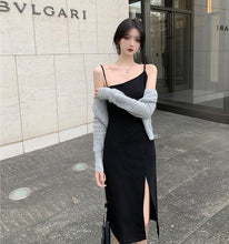 Spaghetti Strap Side Slit Dress