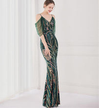 Taylor Cap Sleeve Sequin Maxi Dress