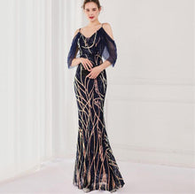 Taylor Cap Sleeve Sequin Maxi Dress