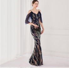 Taylor Cap Sleeve Sequin Maxi Dress