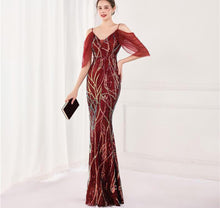 Taylor Cap Sleeve Sequin Maxi Dress