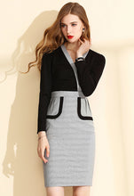 Long Sleeve Surplice Sheath Dress