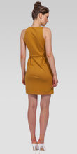 Zipperd Front Bodycon Mini Dress - Marigold